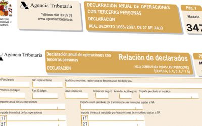 Las comunidades de vecinos obligadas a ello tienen que presentar el 347 del año 2014 durante el mes de febrero