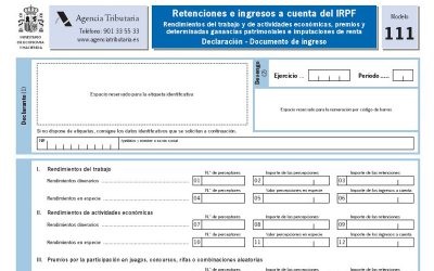 El modelo 111 para autónomos y pymes