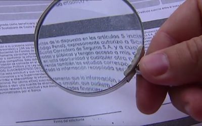 La letra demasiado pequeña de un contrato puede implicar su anulación